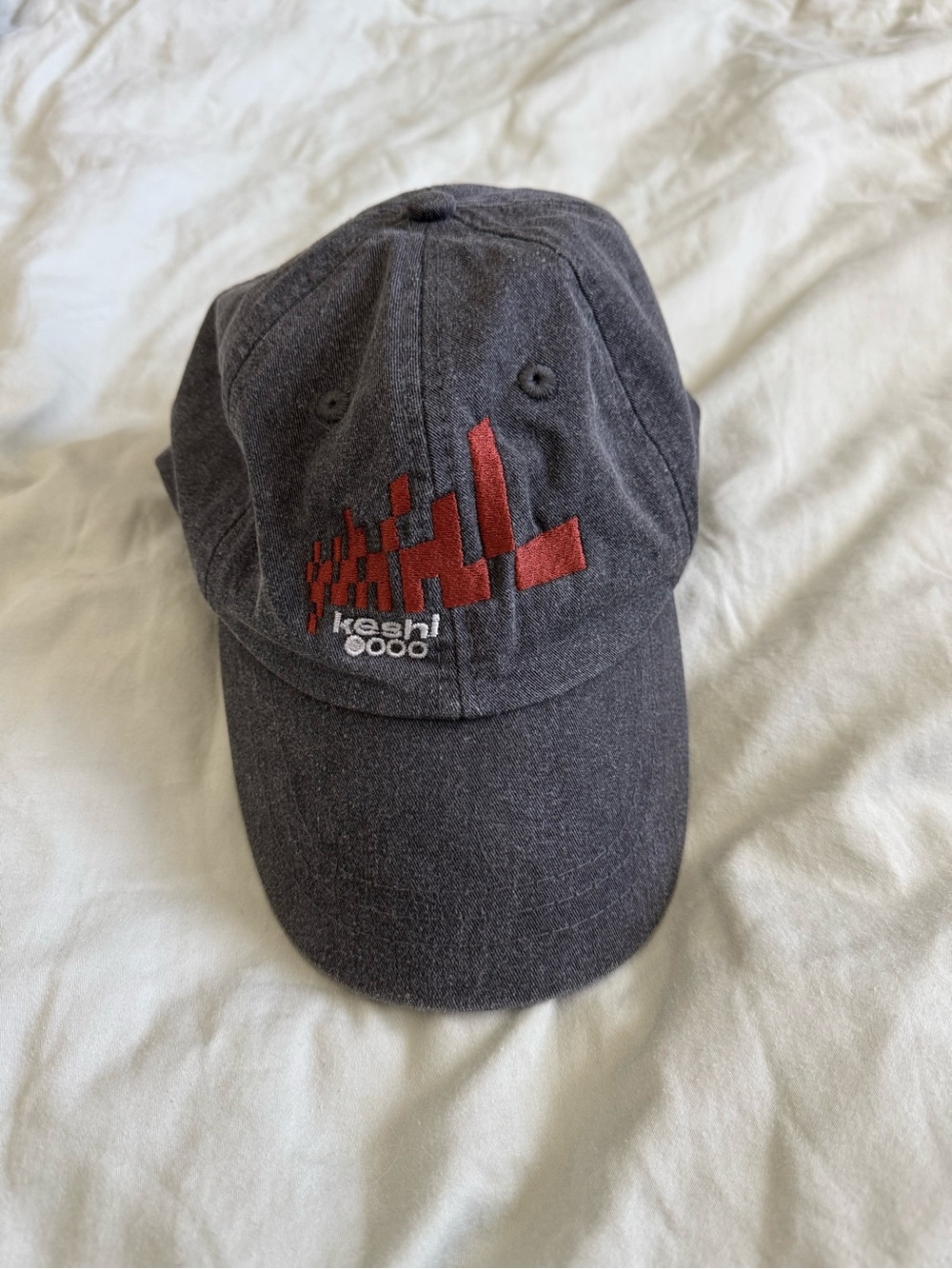 Keshi Dark Gray Black Baseball Cap